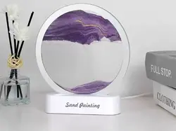 چراغ شب تزیینی سه بعدی شن و ماسه Quicksand Painting Hourglass Ornament Lamp 3d AX-218
