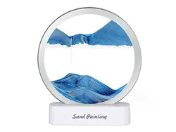 چراغ شب تزیینی سه بعدی شن و ماسه Quicksand Painting Hourglass Ornament Lamp 3d AX-218