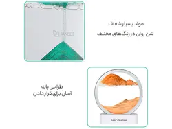 چراغ شب تزیینی سه بعدی شن و ماسه Quicksand Painting Hourglass Ornament Lamp 3d AX-218