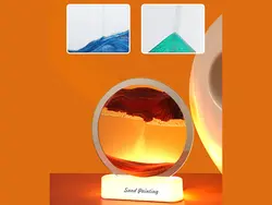 چراغ شب تزیینی سه بعدی شن و ماسه Quicksand Painting Hourglass Ornament Lamp 3d AX-218