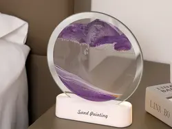 چراغ شب تزیینی سه بعدی شن و ماسه Quicksand Painting Hourglass Ornament Lamp 3d AX-218
