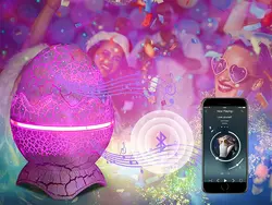 پروژکتور ستاره نور شب مدل تخم دایناسور Dinosaur Egg Galaxy Projector Starry Night Light