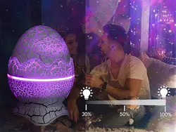 پروژکتور ستاره نور شب مدل تخم دایناسور Dinosaur Egg Galaxy Projector Starry Night Light