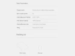 بالش خواب چند منظوره شیائومی xiaomi 8H Memory Foam Multifunctional Nap Pillow K2