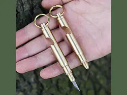 چاقوی آنباکسینگ و دربازکن بطری چندکاره برنجی Brass multi-functional knife