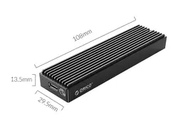 باکس هارد درایو نسل دو M2.0 NVMe اوریکو  با سرعت 10  گیگابیت بر ثانیه ORICO-M2PV-C3 M.2 NVMe SSD Enclosure