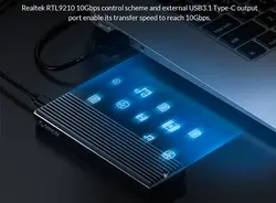 باکس هارد درایو نسل دو M2.0 NVMe اوریکو  با سرعت 10  گیگابیت بر ثانیه ORICO-M2PV-C3 M.2 NVMe SSD Enclosure