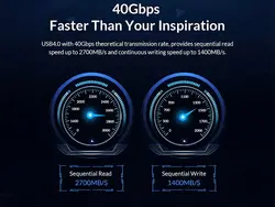 باکس هارد درایو NVMe اوریکو Orico M2V01-C4 USB4.0 NVMe SSD Enclosure