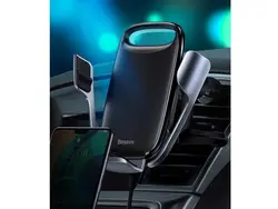 پایه نگهدارنده هوشمند و شارژر وایرلس بیسوس Baseus Milky Way Electric Bracket Wireless Quick Charge 15W