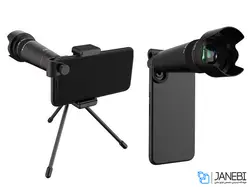 لنز تلسکوپی گوشی موبایل با سه پایه لی کیو آی Lieqi LQ-181 Telescope Mobile Camera Lens with Tripod