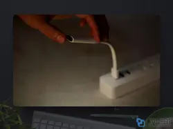 پنکه و چراغ مطالعه راک RockSpace Mini S USB Fan And Light