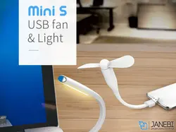 پنکه و چراغ مطالعه راک RockSpace Mini S USB Fan And Light