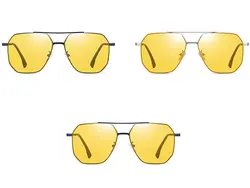 عینک آفتابی پولاریزه فتوکرومیک karen bazaar CP8808 photochromic polarized metal sunglasses