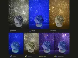 پروژکتور صورت فلکی چرخان و اسپیکر بلوتوث LED 3D Starry Sky Projector Lamp Plus WZXKD-02