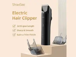 ماشین اصلاح موی سر و صورت شارژی ضد آب شیائومی XIAOMI Showsee C4 Electric Hair Clipper Gen II