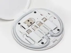 مجموعه کابل چند کاره تایپ سی، یو اس بی, میکرو و لایتنینگ 60 وات ارلدام Earldom TC20 Data Cable Set Fast Charging Data Cable Storge Box