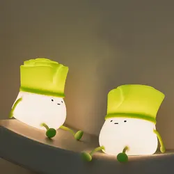 چراغ خواب فانتزی رومیزی شارژی طرح تره فرنگی LLD-D08