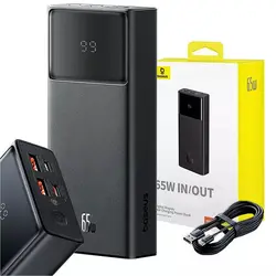 پاوربانک فست شارژ تایپ سی و یو اس بی 65 وات 20000 بیسوس P10022906213