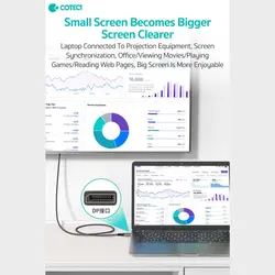 کابل دیسپلی به اچ‌دی‌ام‌آی دو متری کوتسی 87406