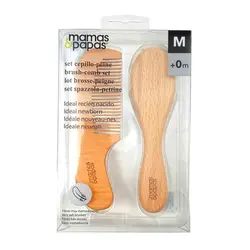 ست شانه و برس چوبی نوزاد ماماس پاپاس MAMAS & PAPAS
