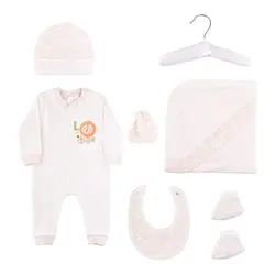 ست لباس بیمارستانی نوزاد 7 تکه طرح شیر ملوس مادرکر Mothercare