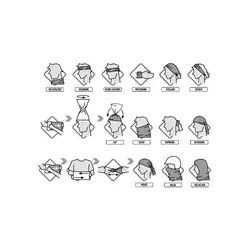 دستمال سر و گردن باف مدل Tribica Coral