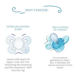 پستانک 0تا6 ماه سر کج PHYSIO Comfort چیکو (اورجینال)