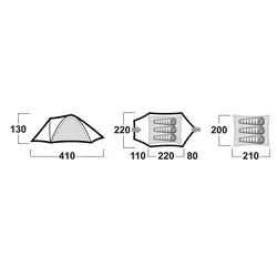 چادر 3 نفره هاسکی مدل Bizon 3 Plus