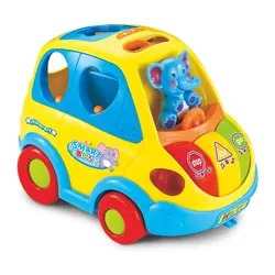 اسباب بازی ماشین اشکال موزیکال هولی تویز مدل Clever Coupe