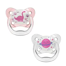 پستانک ارتودنسی دوعددی شب تاب دکتر براونز (6 تا 18 ماه) اورجینال