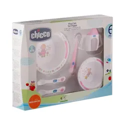 ست ظروف غذاخوری 6 تکه مدل دخترک چیکو Chicco
