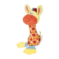 جغجغه و دندان گیر نوزاد هپی مانکی طرح زرافه