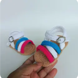 پاپوش نوزادی پسرانه مدل صندل نکست کدnm1