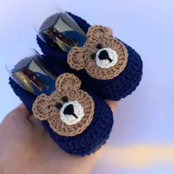 پاپوش نوزادی پسرانه مدل panda کد0231df