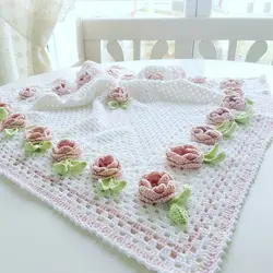 پتو کودک و نوزاد گل دار 036