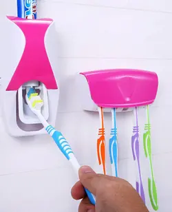 دستگاه خمیردندان اتوماتیک و جا مسواکی