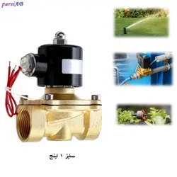 شیر برقی آب 1 اینچ مناسب آبیاری و مه پاش ( ولتاژ کاری 12 ، 24 و 220 ولت )