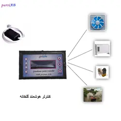 کنترلر آبیاری و مه پاش هوشمند چهار خروجی ( فن ، هیتر، بخاری، رطوبت ساز) مناسب گلخانه خانگی مدل