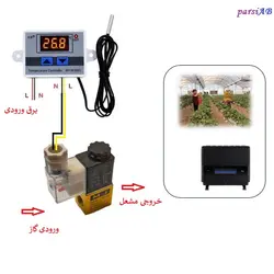 شیربرقی هوشمند بخاری های گازسوز خانگی ( به همراه ترموستات )
