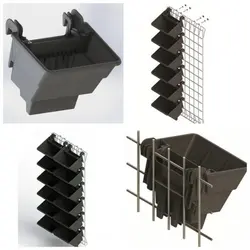 گلدان دیوار سبز (24 عدد)