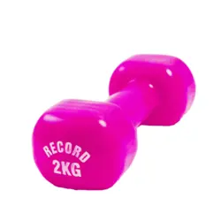 دمبل ایروبیک بانوان روکش‌ دار 2 کیلوگرمی رکورد مدل New - دو عددی