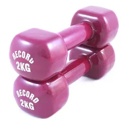 دمبل ایروبیک بانوان روکش‌ دار 2 کیلوگرمی رکورد مدل New - دو عددی