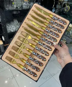 کارد و چنگال دسته اکرولیک وارداتی