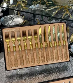 کارد و چنگال دسته اکرولیک وارداتی