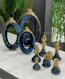 ست گلدان سه سایز زئوس و شطرنج کوچک