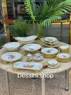 سرویس کامل پذیرایی پایه برنجی