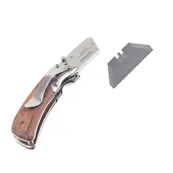 کاتر چاقویی تاشو دسته چوبی استنلی 0-100-73