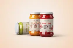 موکاپ رایگان ظروف مربا