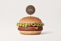 موکاپ لوگو (همبرگر)