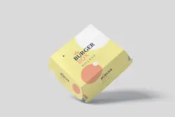 موکاپ جعبه همبرگر (5عدد)